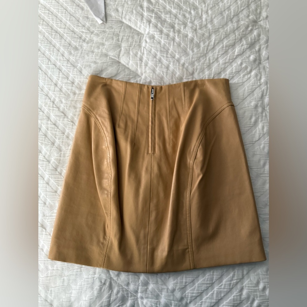L’Academie Faux Leather Mini Skirt - Size S - Picture 2 of 3